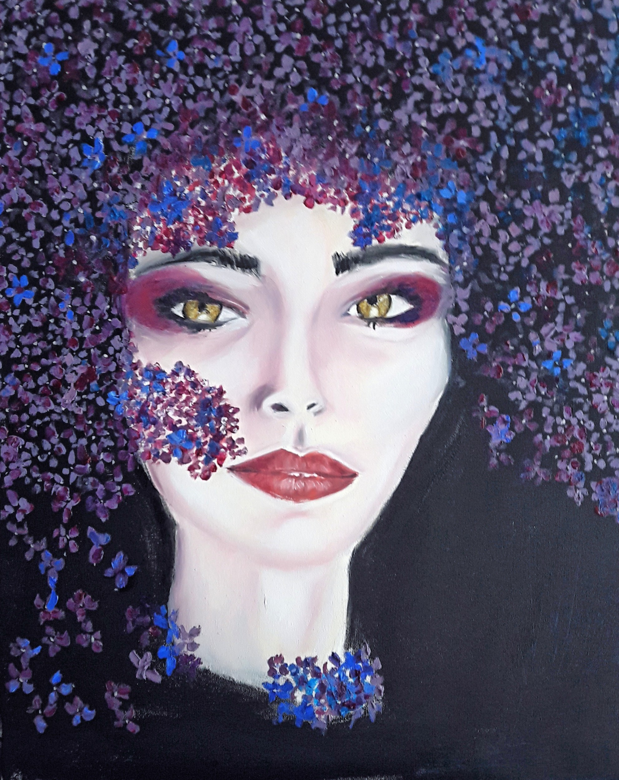 Ritratto di donna con fiori - Pierx - Opera Celeste Network