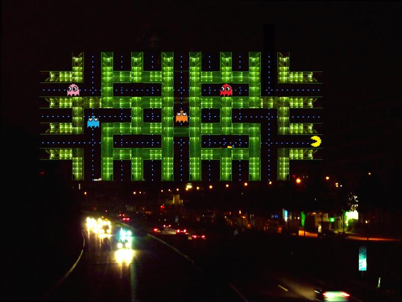 "Pac Man VS Space Invaders" - Munich, Domagkstrasse (Germany)