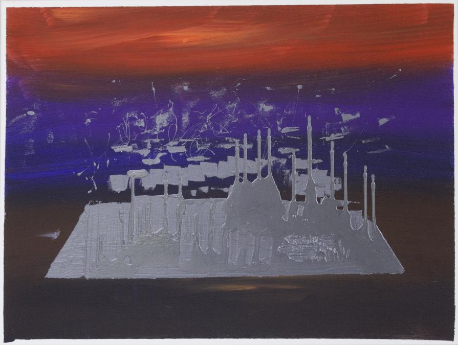 città industriale al tramonto