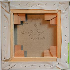 Backside of the first canvas.