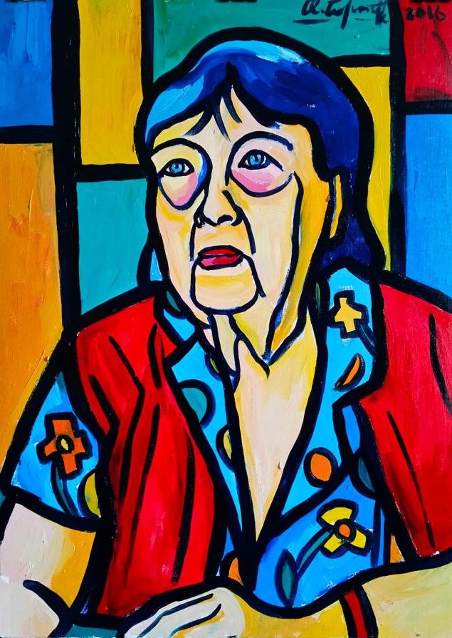 Ritratto di mia nonna, la pittrice Ada Barsalini - Portrait of my Grandma, painter Ada Barsalini