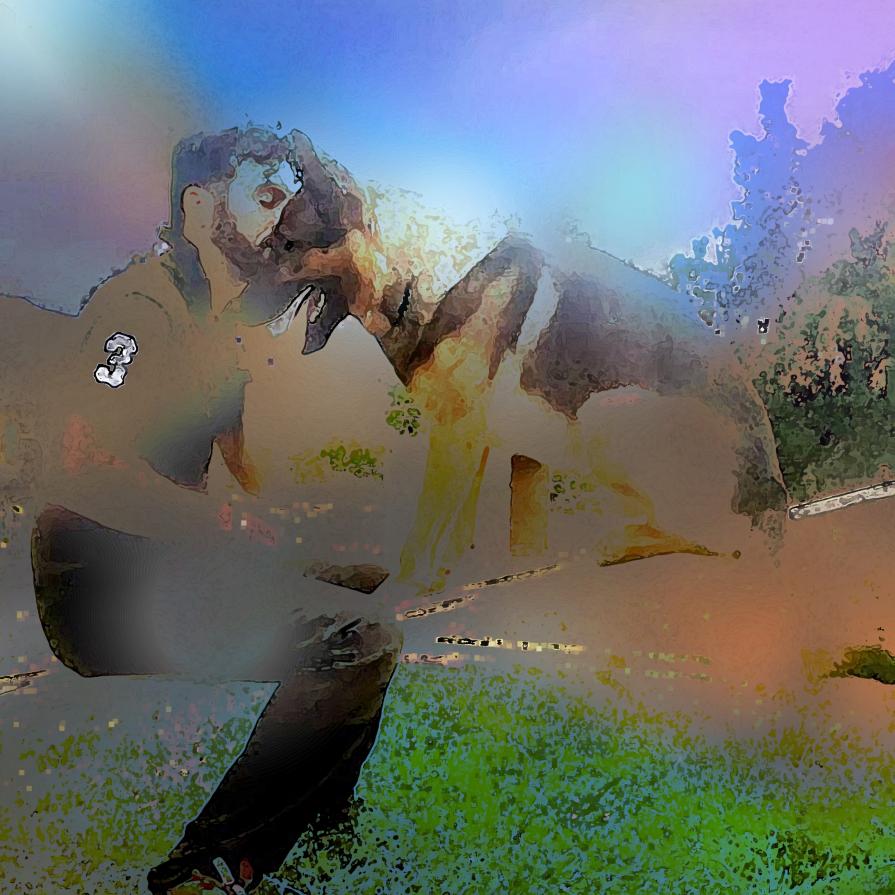 Kaos, il cane eroe del terremoto di Amatrice...!!!