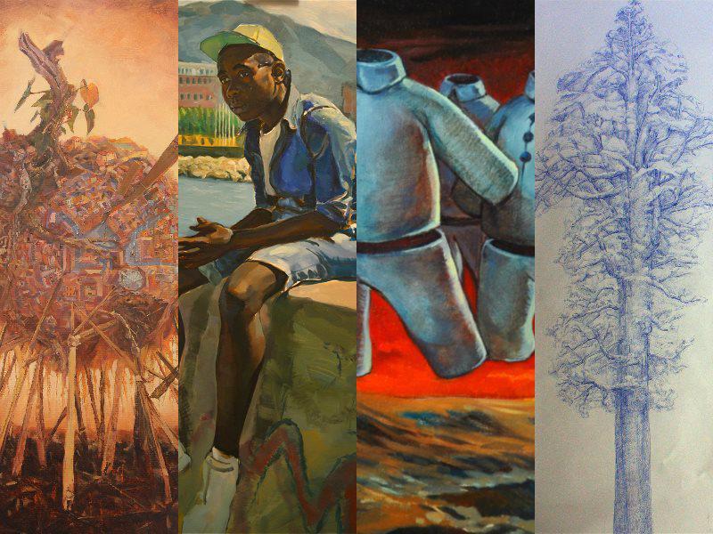 Without flags, 4 artists from CHINA