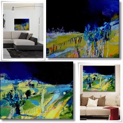 VILLAGE 1 and VILLAGE 2 , 2013,Oil on canvas VILLAGE 1 and VILLAGE 2 , 2013,Oil on canvas