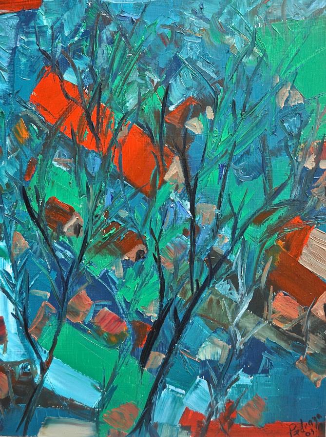 "Vista desde las montañas" "View from the mountains"