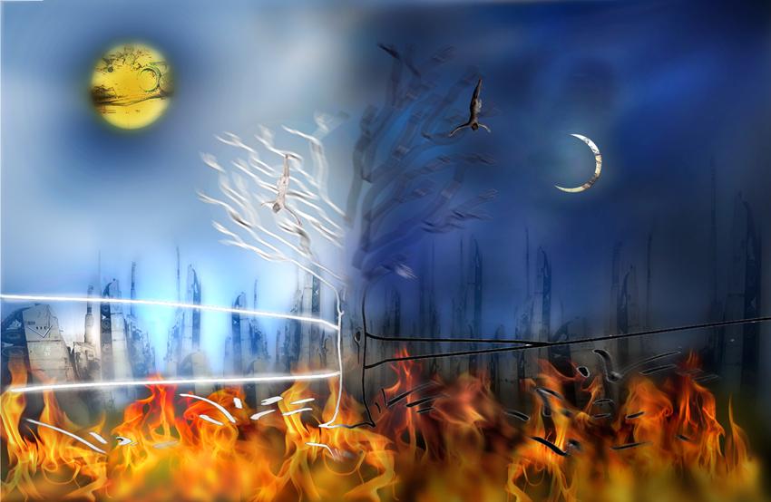 dalle macerie  quotidiane di guerre,rinasce la vita.