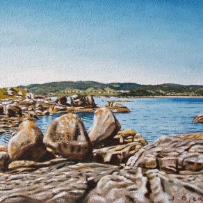 Peñas en la Ría de Aldán