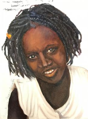 Barbara Berardicurti - Bashir - olio su tela - 18 x 24