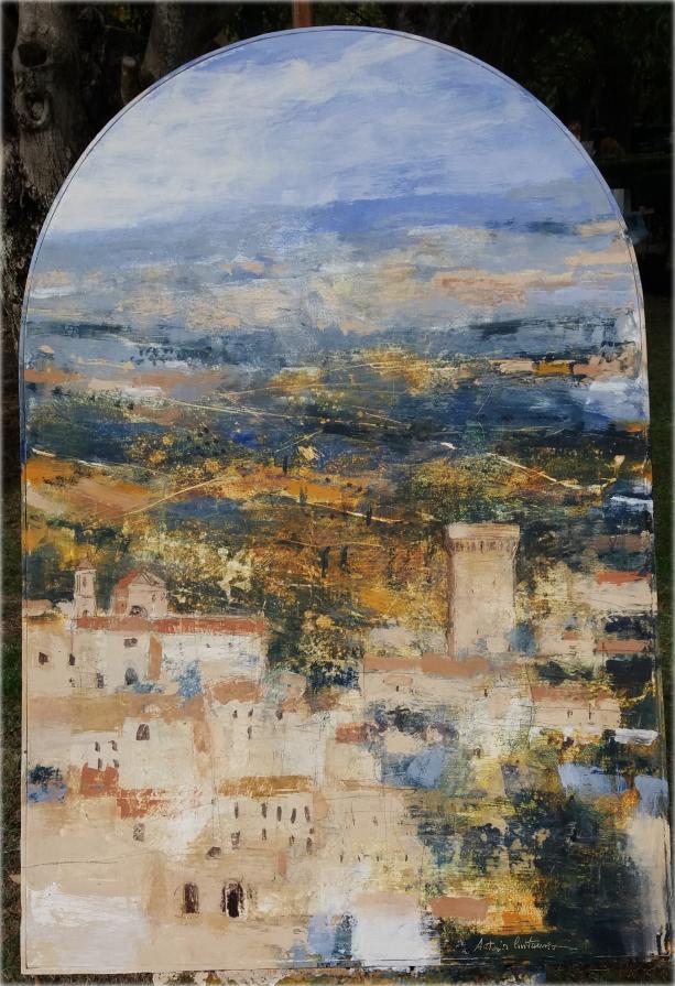 paesaggio italiano_lucignano_70x105cm_antonio civitarese