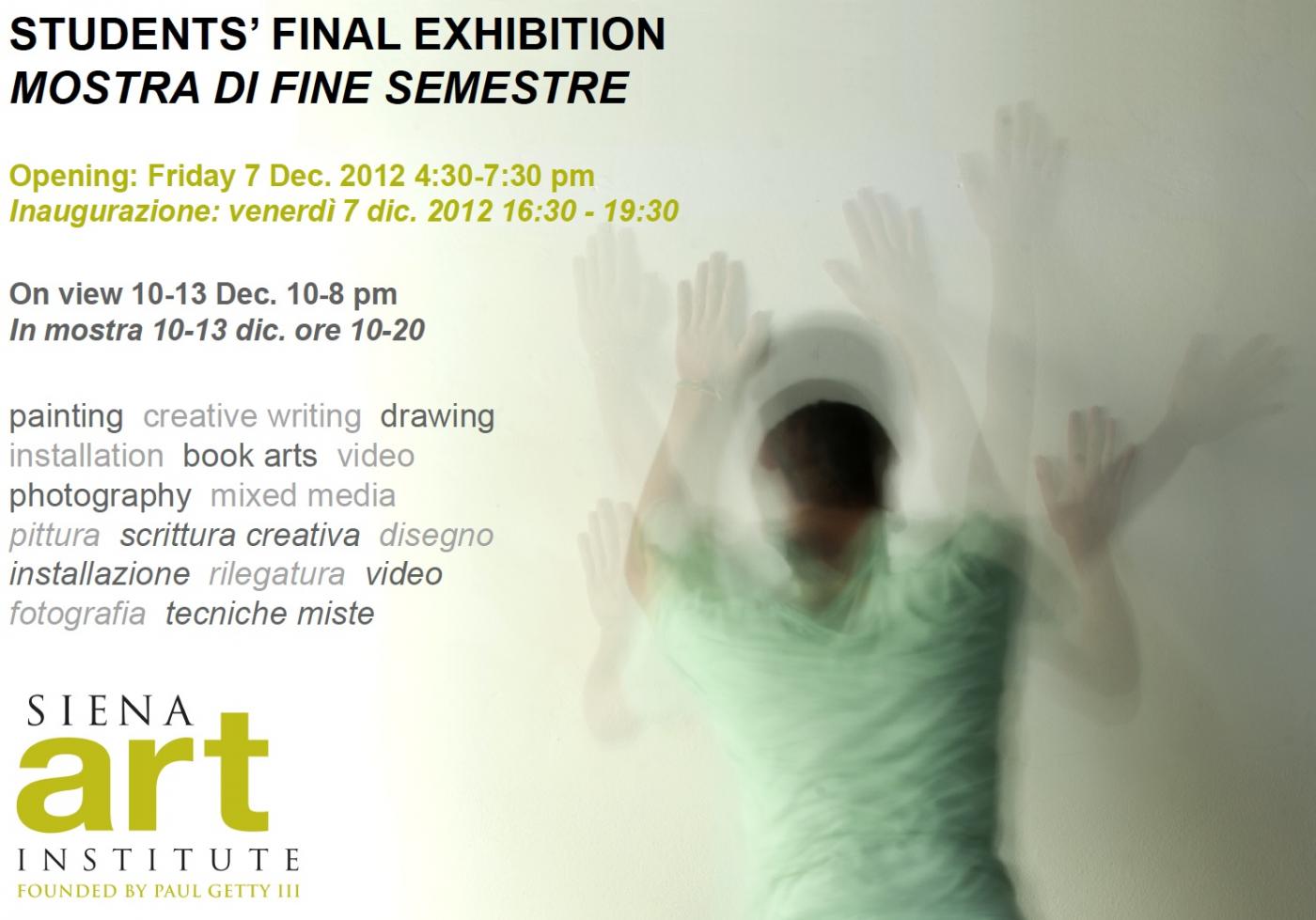 Mostra di fine semestre