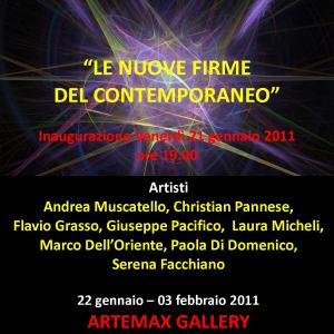 Le nuove firme del contemporaneo