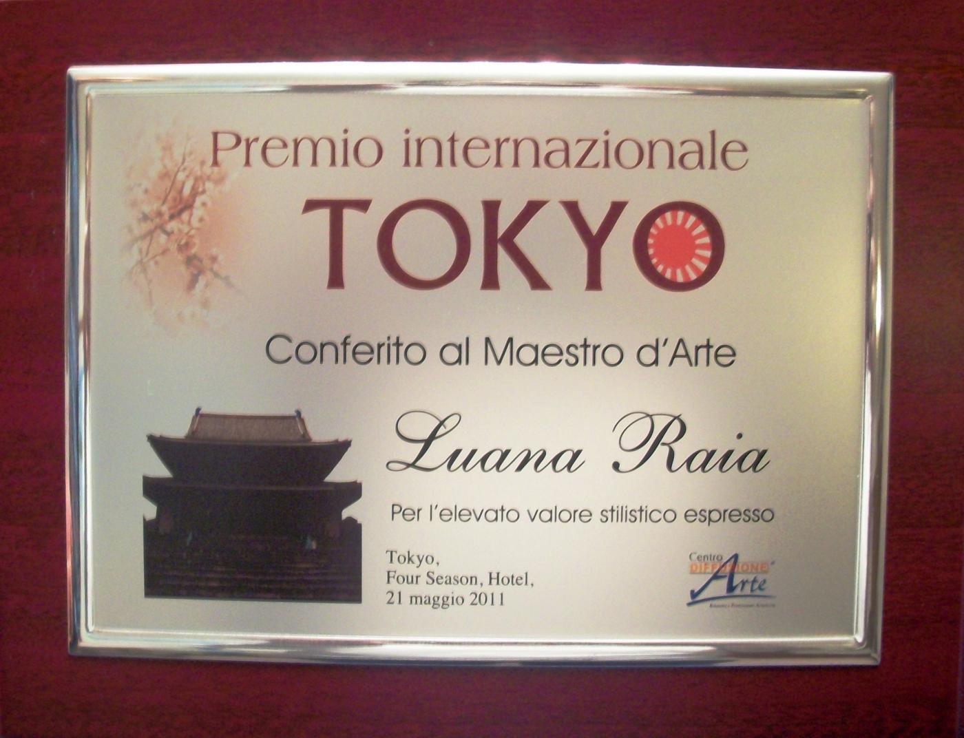 Luana Raia al Premio Tokio...in rotta verso Parigi