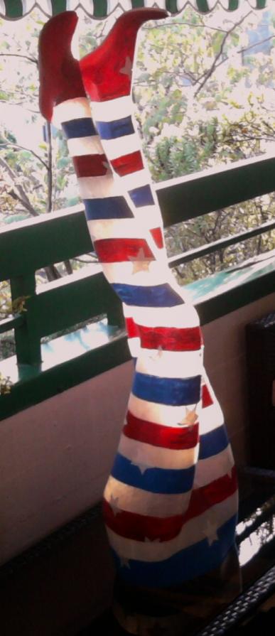 America gambe all'aria