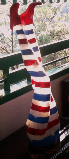 America gambe all'aria