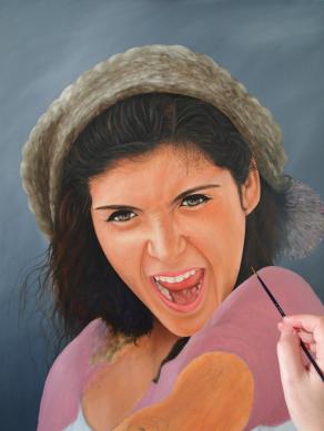 "I got you" Pintura em progresso / Painting in progress.