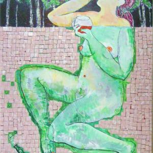 Susanna. Mixed technique on plywood 2010. 110 x70