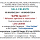 Invito Mostra personale di Luigi Leonidi "Super Quack !!" a Bologna in Sala Celeste Invito Mostra personale di Luigi Leonidi "Super Quack !!" a Bologna in Sala Celeste