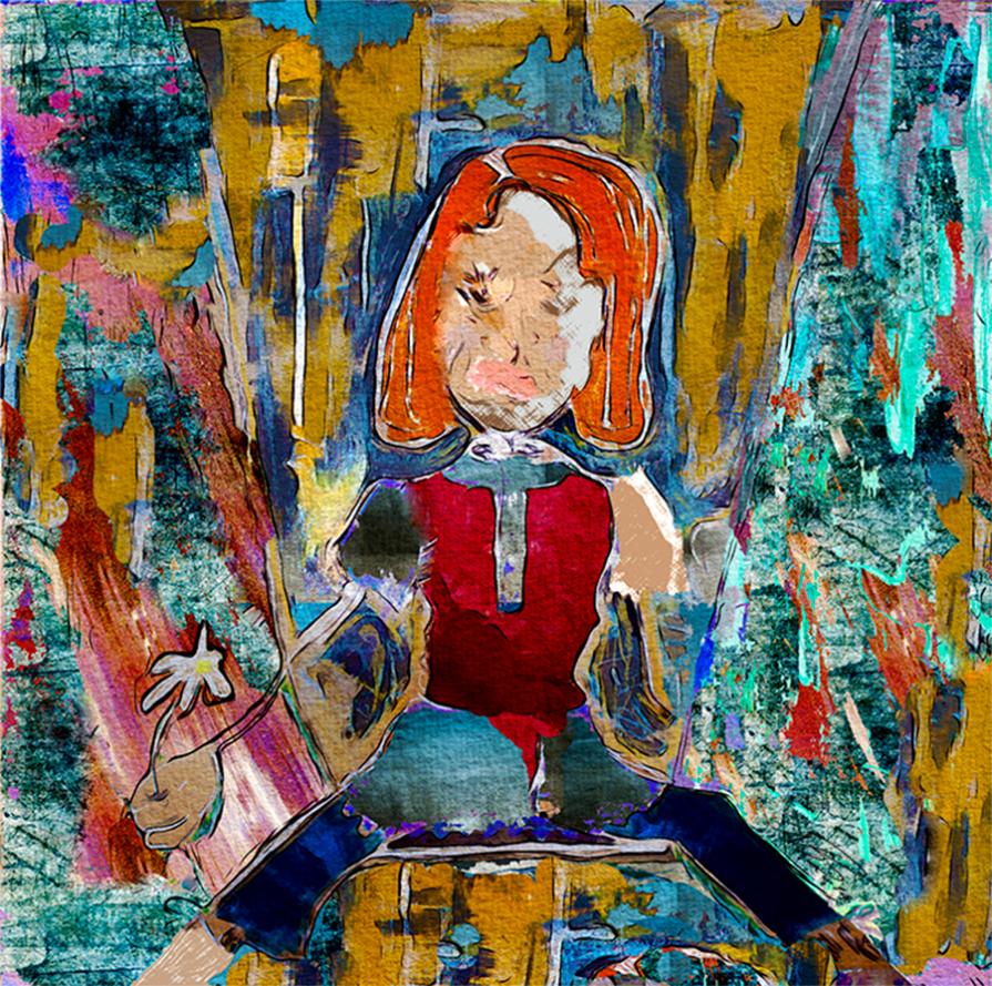 Girl keeping the gate to Funkytown Girl keeping the gate to Funkytown