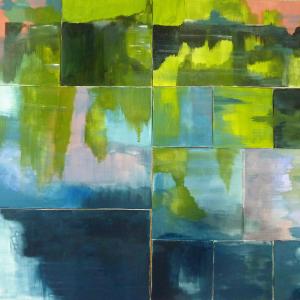 Il fondo ad acrilico.