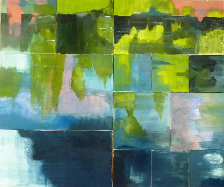 Il fondo ad acrilico.