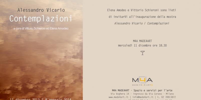 Alessandro Vicario / Contemplazioni Alessandro Vicario / Contemplazioni