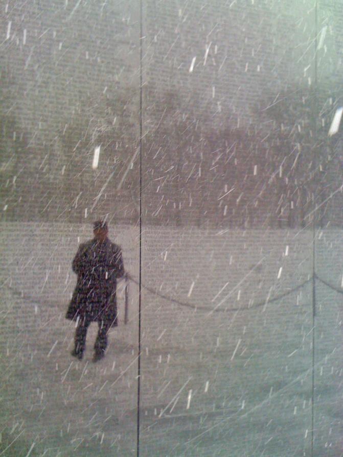 "Quiet Figure in a Storm"