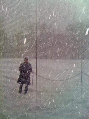 "Quiet Figure in a Storm"