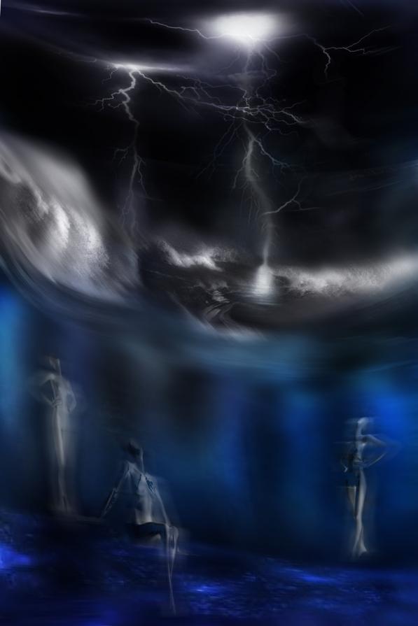 al piano di sopra c'è tempesta