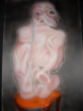 STUDIO FIGURA " SCHIENA " ( aerografia )