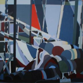 Wine traveling in the Douro river 