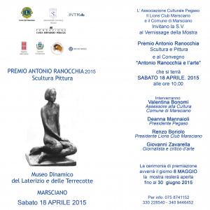 PRIZE "ANTONIO RANOCCHIA" 2015