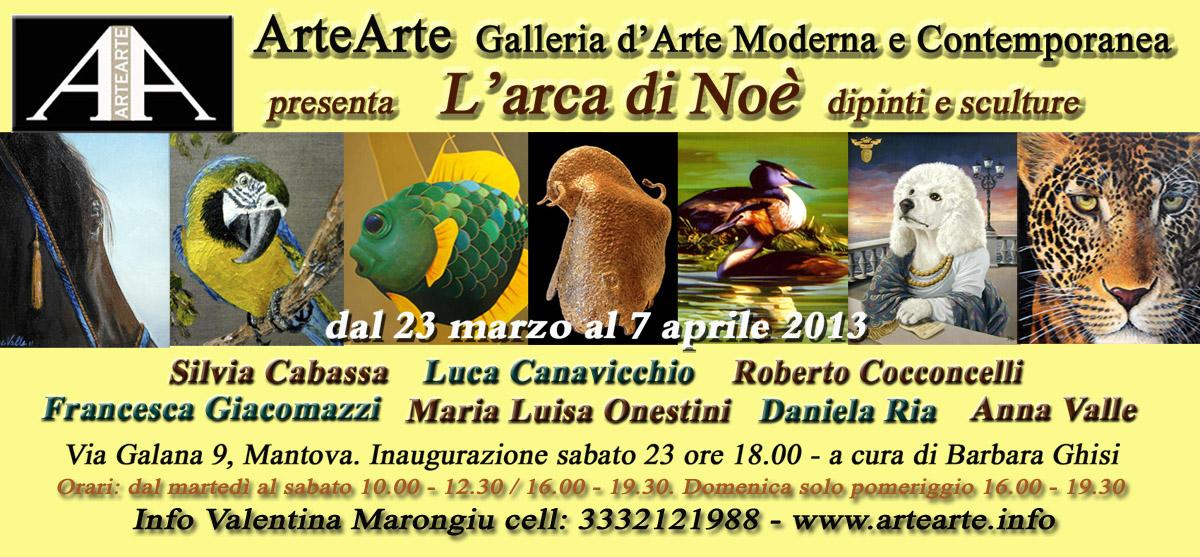 ZOO D'ARTE, L'ARCA DI NOè ALLA GALLERIA ARTEARTE DI MANTOVA