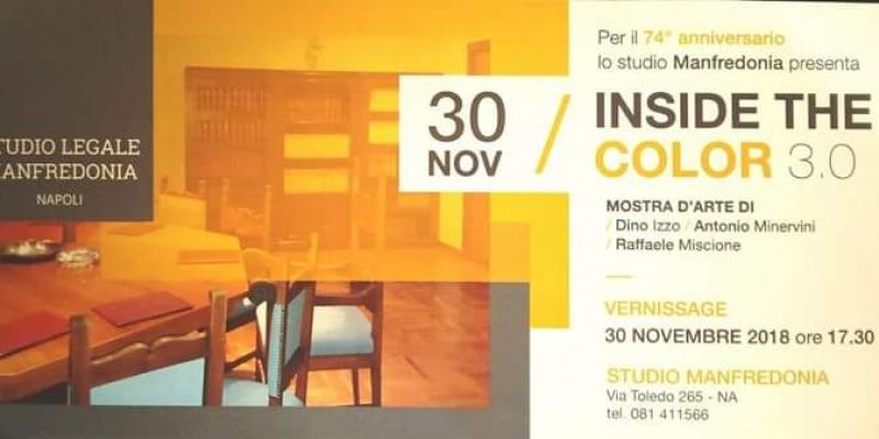 Inside the colours 3.0: Izzo, Minervini, Miscione in mostra allo Studio Manfredonia