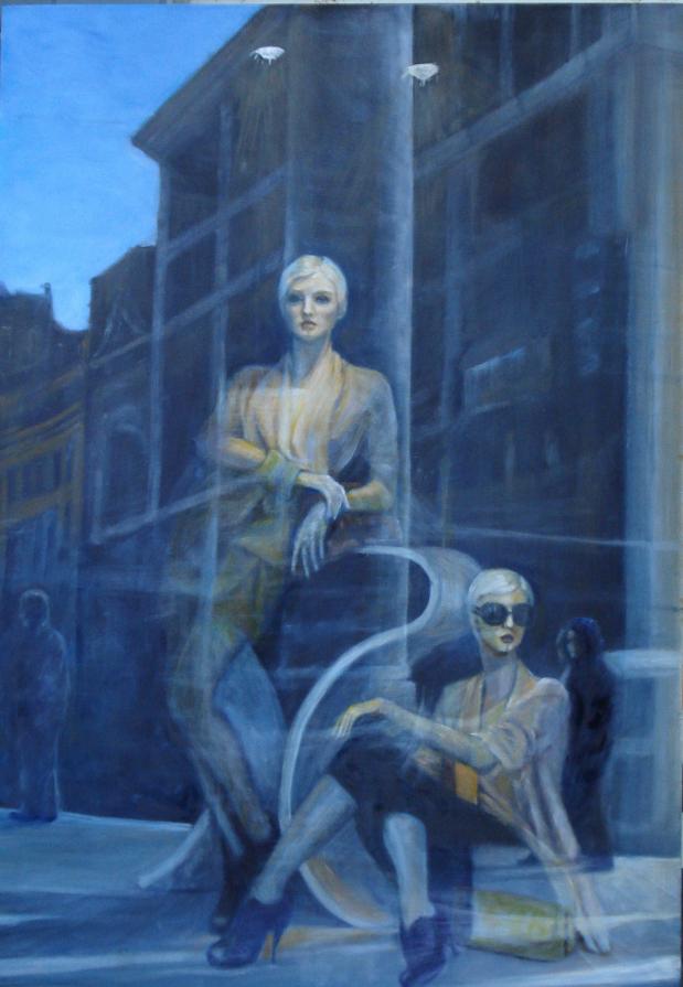 Riflessi di Piazza Colonna, di Germana Ponti