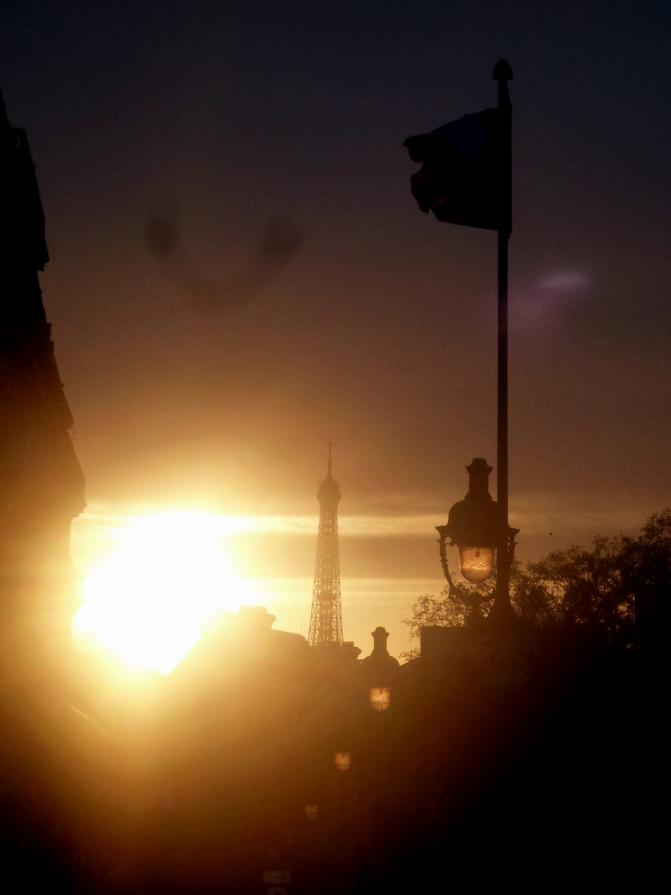 Au coucher du soleil