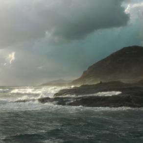 Bosa: Tempesta alla foce del Temo 
