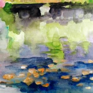 L'osservazione dal vero, il primo schizzo, la fotografia e il primo bozzetto, eseguito con acquarelli ed acrilici.