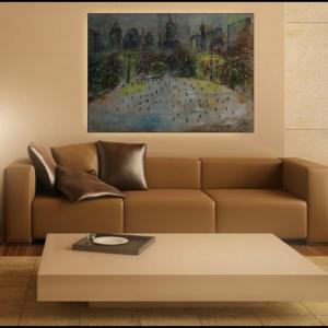 Winter slide in NYC- home interior