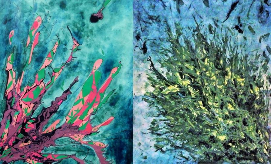 Old and Young Olive Trees/ Diptych