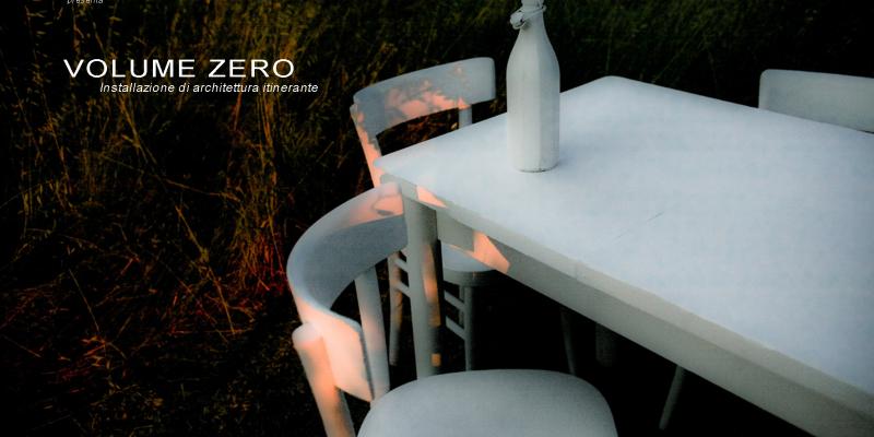 VOLUME ZERO installazione itinerante di architettura