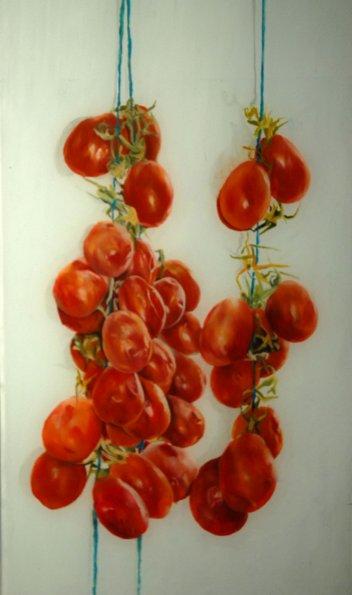 "ressa" olio su vetro