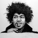 Ritratto di Jimi Hendrix