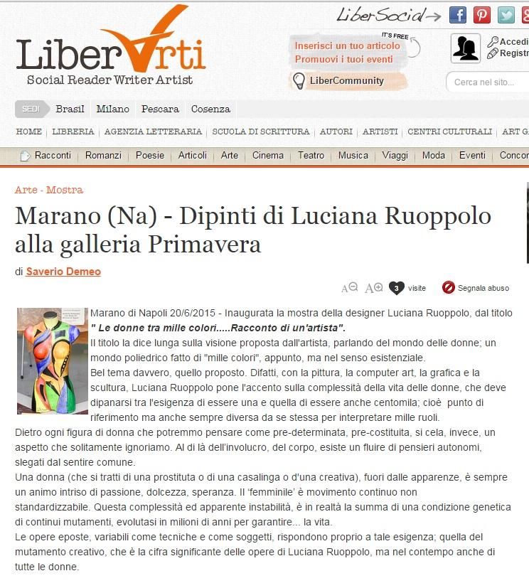 La donna tra mille colori....racconto di un artista