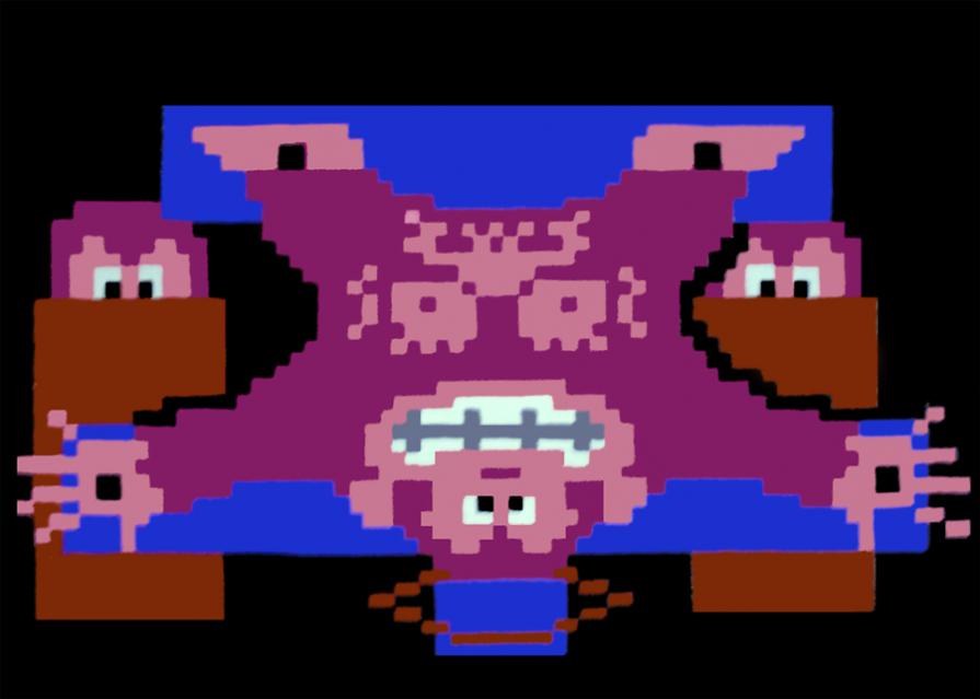 Donkey Kong on the cross Donkey Kong on the cross