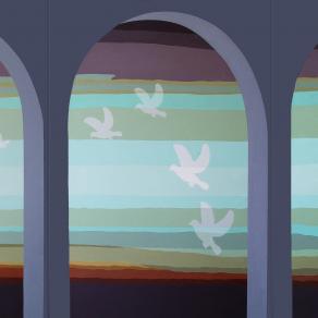 “Proiezione”, Sanremo 2014 – acrilico su tela 