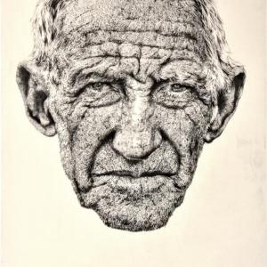 ART AND WAR // THE CUBAN // PENCIL ON CANVAS // 140 X 200 CM // 2016