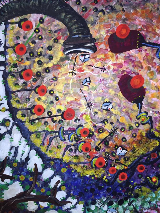 detail of 'late at night in the motel room of God'