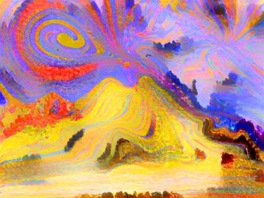 Il mio Vesuvio in stile Monet