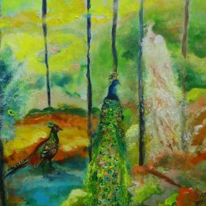 Peacocks - close up Peacocks - close up