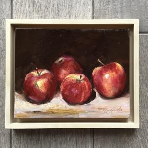 Mele Olio su tavola  24 x 19 cm